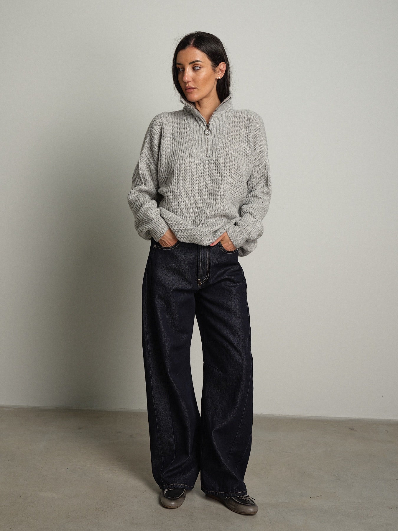 Pull mezza zip Grigio-perla Haveone MHO-R057;Pull mezza zip Grigio-perla Haveone MHO-R057 — foto 2;Pull mezza zip Grigio-perla Haveone MHO-R057 — foto 3;Pull mezza zip Grigio-perla Haveone MHO-R057 — foto 4