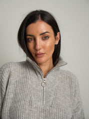 Pull mezza zip Grigio-perla Haveone MHO-R057;Pull mezza zip Grigio-perla Haveone MHO-R057 — foto 2;Pull mezza zip Grigio-perla Haveone MHO-R057 — foto 3;Pull mezza zip Grigio-perla Haveone MHO-R057 — foto 4