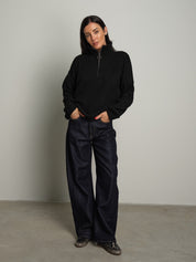 Pull mezza zip Nero Haveone MHO-R057;Pull mezza zip Nero Haveone MHO-R057 — foto 2;Pull mezza zip Nero Haveone MHO-R057 — foto 3;Pull mezza zip Nero Haveone MHO-R057 — foto 4