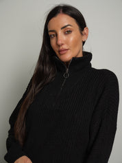 Pull mezza zip Nero Haveone MHO-R057;Pull mezza zip Nero Haveone MHO-R057 — foto 2;Pull mezza zip Nero Haveone MHO-R057 — foto 3;Pull mezza zip Nero Haveone MHO-R057 — foto 4