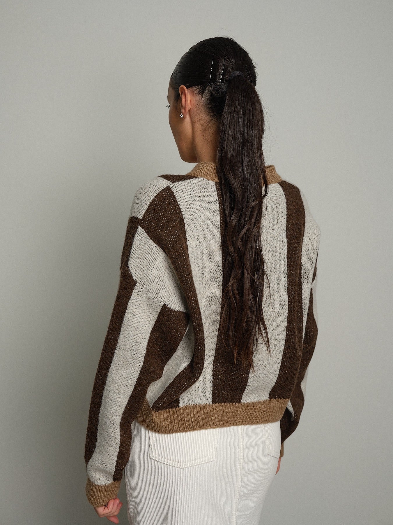 Pullover girocollo riga verticale Moro Haveone MHO-R289;Pullover girocollo riga verticale Moro Haveone MHO-R289 — foto 2;Pullover girocollo riga verticale Moro Haveone MHO-R289 — foto 3;Pullover girocollo riga verticale Moro Haveone MHO-R289 — foto 4