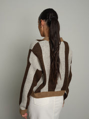 Pullover girocollo riga verticale Moro Haveone MHO-R289;Pullover girocollo riga verticale Moro Haveone MHO-R289 — foto 2;Pullover girocollo riga verticale Moro Haveone MHO-R289 — foto 3;Pullover girocollo riga verticale Moro Haveone MHO-R289 — foto 4