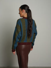 Pullover girocollo riga verticale Petrolio Haveone MHO-R289;Pullover girocollo riga verticale Petrolio Haveone MHO-R289 — foto 2;Pullover girocollo riga verticale Petrolio Haveone MHO-R289 — foto 3;Pullover girocollo riga verticale Petrolio Haveone MHO-R289 — foto 4;Pullover girocollo riga verticale Petrolio Haveone MHO-R289 — foto 5