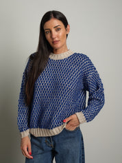 Pull girocollo bolle Blu Haveone MIT-R132;Pull girocollo bolle Blu Haveone MIT-R132 — foto 2;Pull girocollo bolle Blu Haveone MIT-R132 — foto 3;Pull girocollo bolle Blu Haveone MIT-R132 — foto 4
