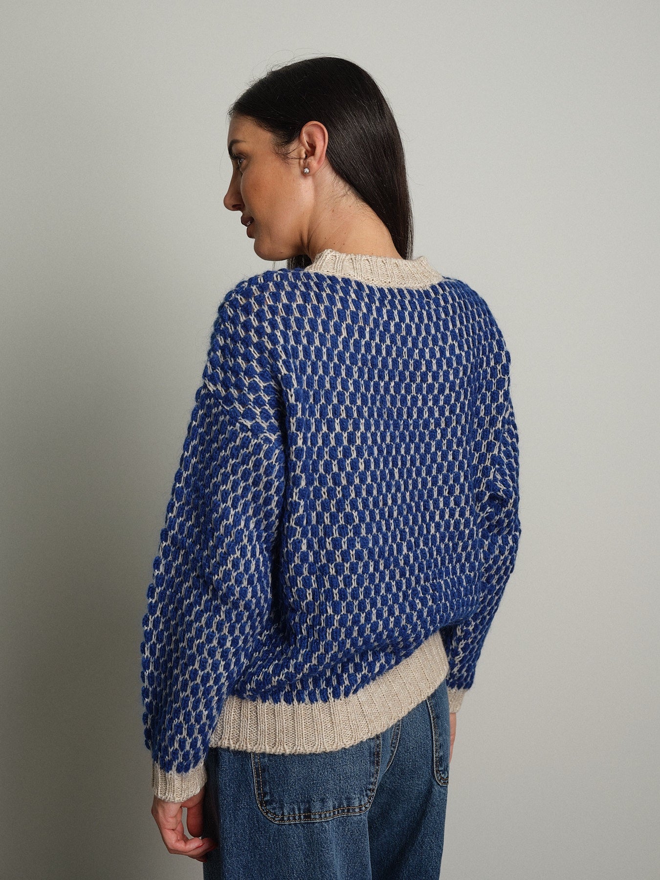 Pull girocollo bolle Blu Haveone MIT-R132;Pull girocollo bolle Blu Haveone MIT-R132 — foto 2;Pull girocollo bolle Blu Haveone MIT-R132 — foto 3;Pull girocollo bolle Blu Haveone MIT-R132 — foto 4