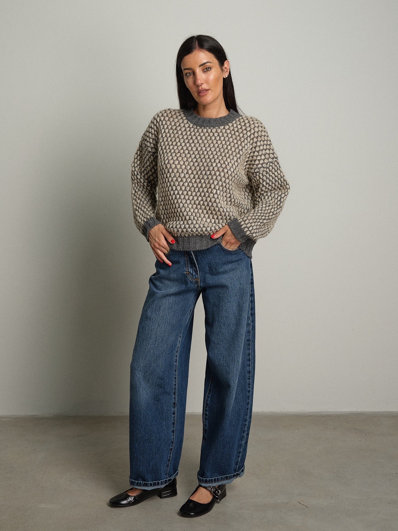 Pull girocollo bolle Grigio Haveone MIT-R132;Pull girocollo bolle Grigio Haveone MIT-R132 — foto 2;Pull girocollo bolle Grigio Haveone MIT-R132 — foto 3;Pull girocollo bolle Grigio Haveone MIT-R132 — foto 4