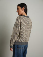 Pull girocollo bolle Grigio Haveone MIT-R132;Pull girocollo bolle Grigio Haveone MIT-R132 — foto 2;Pull girocollo bolle Grigio Haveone MIT-R132 — foto 3;Pull girocollo bolle Grigio Haveone MIT-R132 — foto 4