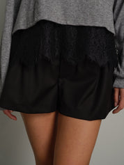 Maglia polsini fondo pizzo Grigio Haveone MMA-R276;Maglia polsini fondo pizzo Grigio Haveone MMA-R276 — foto 2;Maglia polsini fondo pizzo Grigio Haveone MMA-R276 — foto 3;Maglia polsini fondo pizzo Grigio Haveone MMA-R276 — foto 4