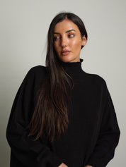 Abito in maglia collo cratere Nero Haveone MMG-R053;Abito in maglia collo cratere Nero Haveone MMG-R053 — foto 2;Abito in maglia collo cratere Nero Haveone MMG-R053 — foto 3;Abito in maglia collo cratere Nero Haveone MMG-R053 — foto 4;Abito in maglia collo cratere Nero Haveone MMG-R053 — foto 5;Abito in maglia collo cratere Nero Haveone MMG-R053 — foto 6