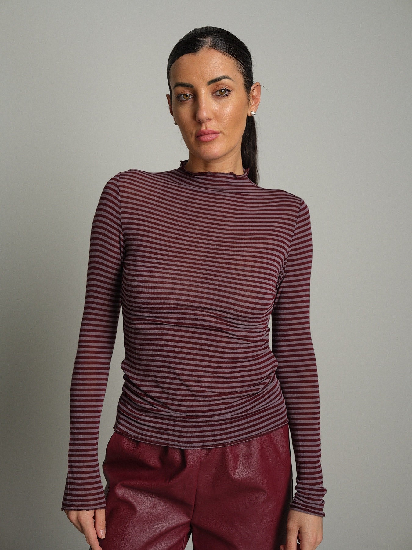 Cashmerina collo cratere riga Bordeaux Haveone MSH-R250;Cashmerina collo cratere riga Bordeaux Haveone MSH-R250 — foto 2;Cashmerina collo cratere riga Bordeaux Haveone MSH-R250 — foto 3;Cashmerina collo cratere riga Bordeaux Haveone MSH-R250 — foto 4