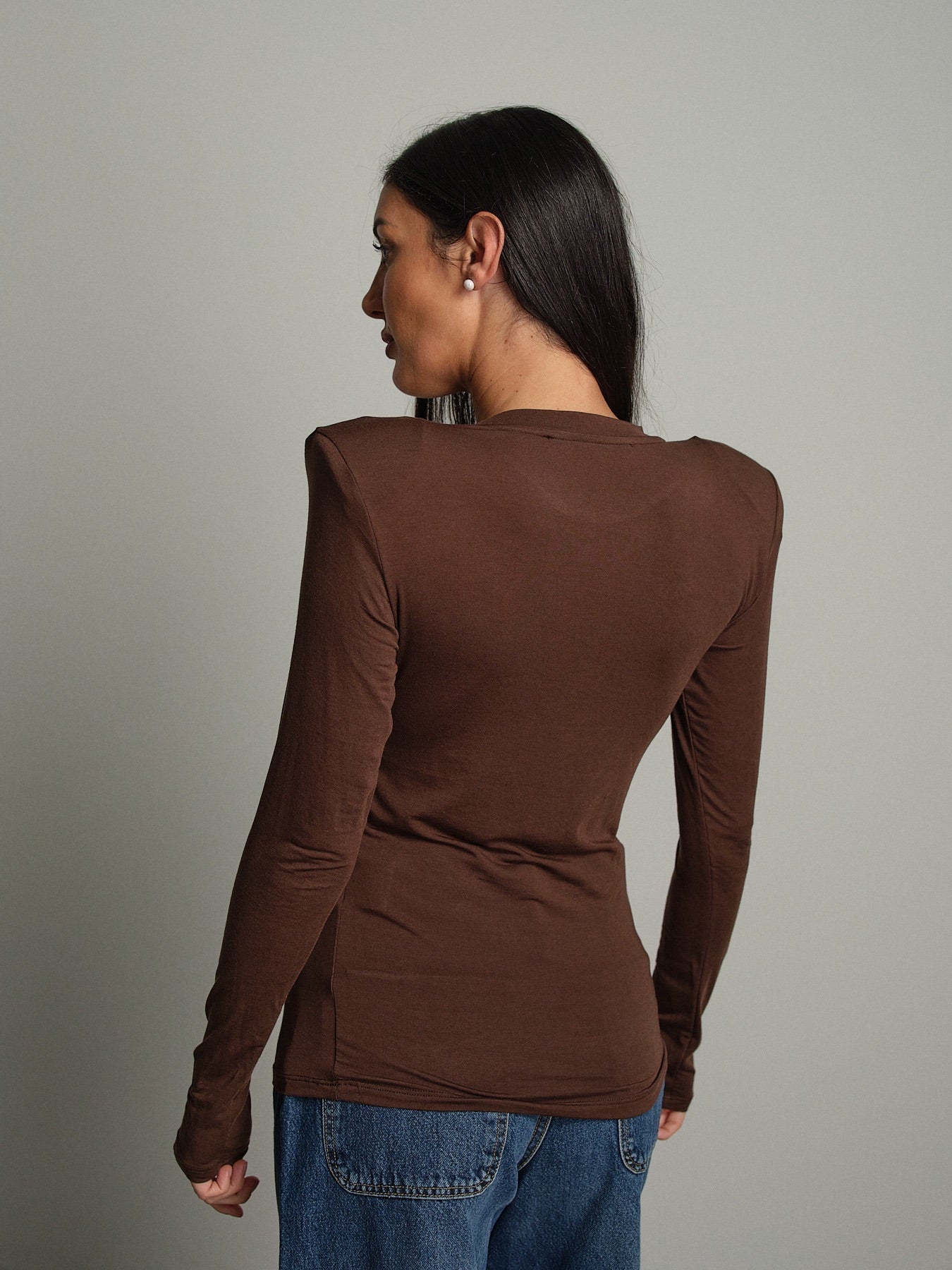 Maglia modal spalle imbottite Moro Haveone MSH-R268;Maglia modal spalle imbottite Moro Haveone MSH-R268 — foto 2;Maglia modal spalle imbottite Moro Haveone MSH-R268 — foto 3