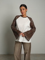 Maglia manica bandana - moro
