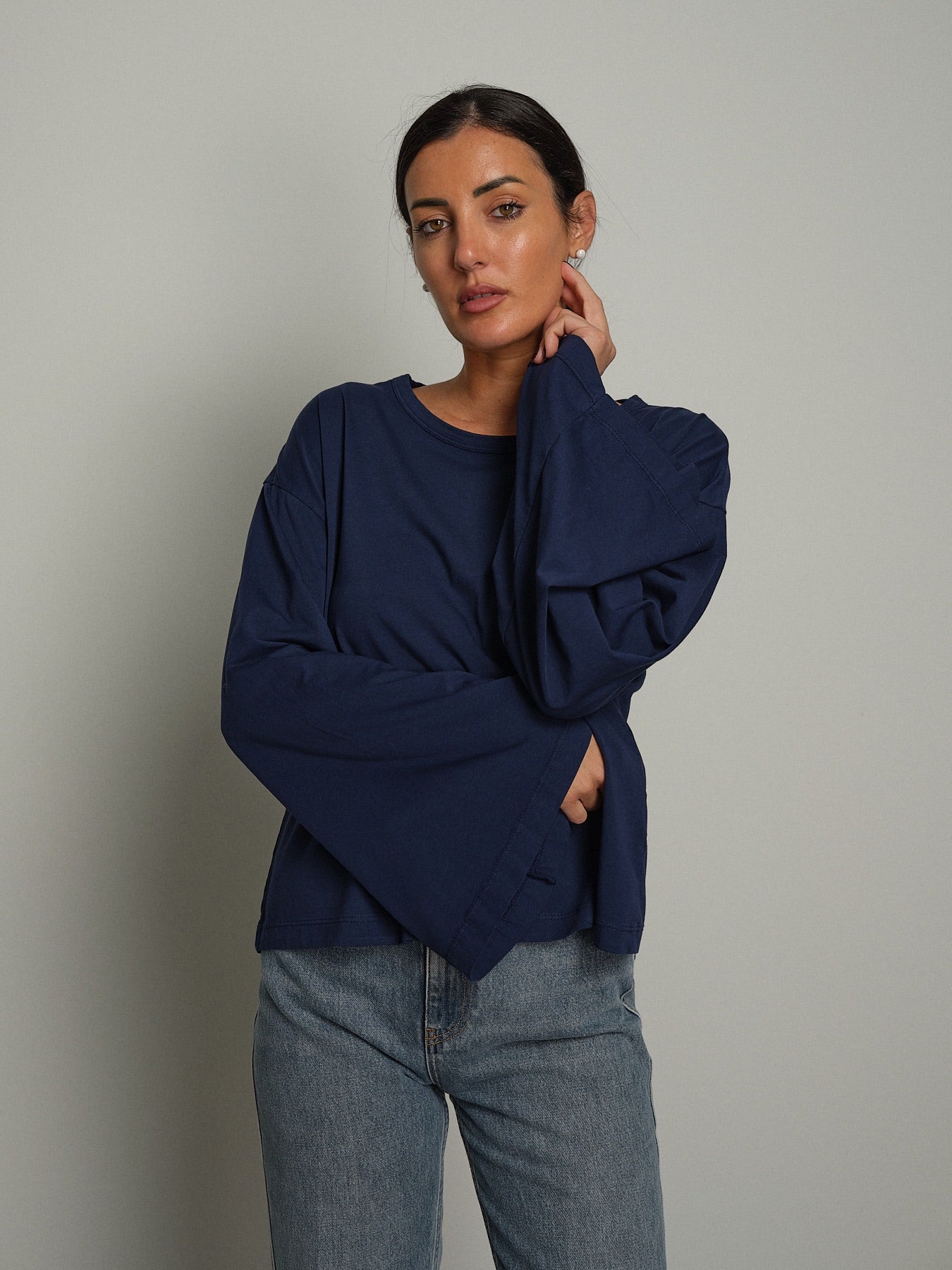 Maglia manica campana new Blu-notte Haveone MXT-R200;Maglia manica campana new Blu-notte Haveone MXT-R200 — foto 2;Maglia manica campana new Blu-notte Haveone MXT-R200 — foto 3
