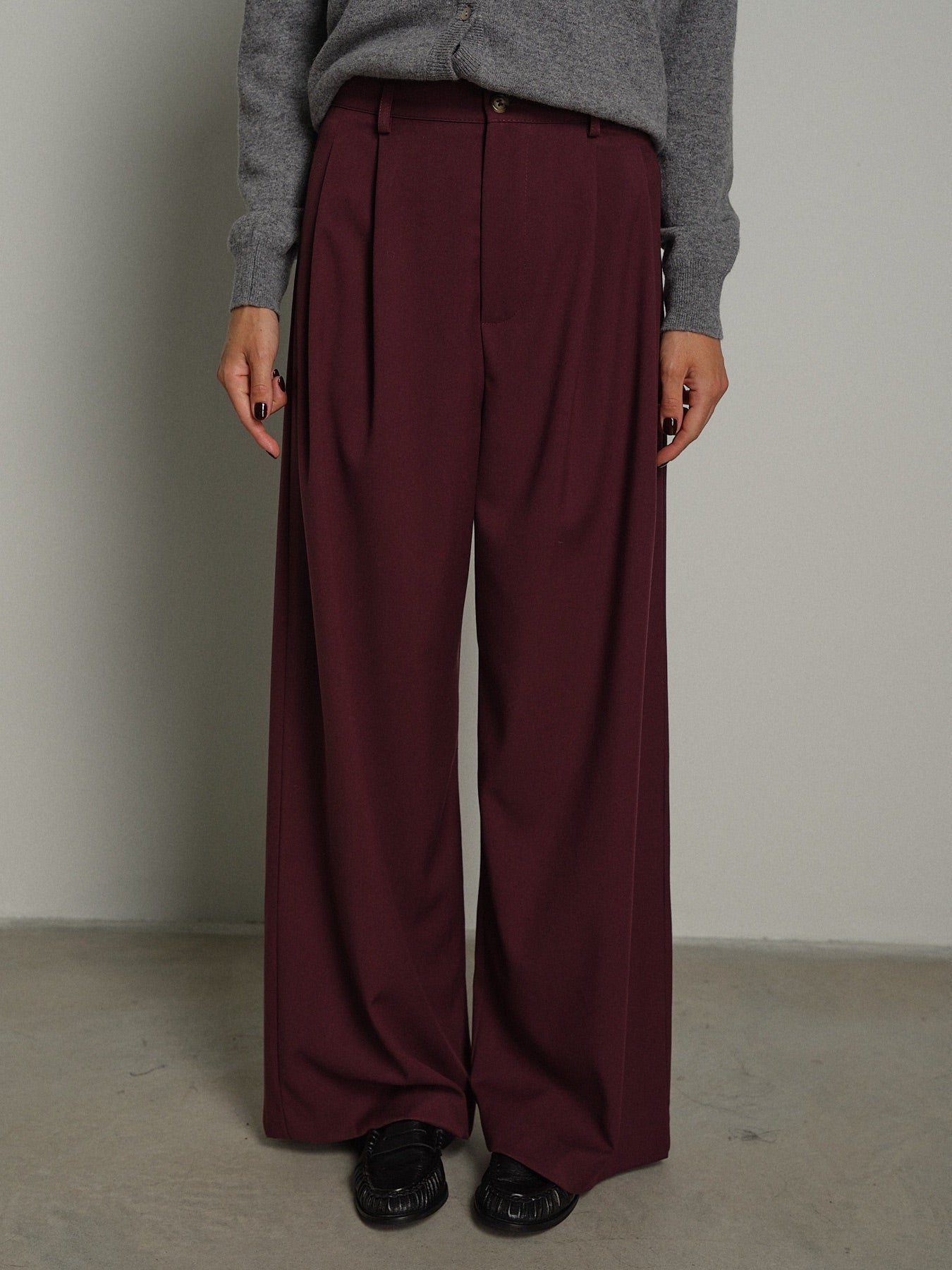 Pantalone palazzo lore Bordeaux Haveone PIA-R282;Pantalone palazzo lore Bordeaux Haveone PIA-R282 — foto 2;Pantalone palazzo lore Bordeaux Haveone PIA-R282 — foto 3;Pantalone palazzo lore Bordeaux Haveone PIA-R282 — foto 4;Pantalone palazzo lore Bordeaux Haveone PIA-R282 — foto 5