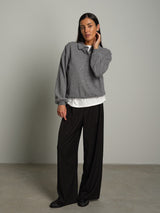 Pantalone palazzo lore PREORDINE 28/09 - Nero