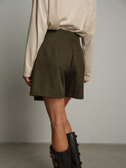 Gonna shorts "da avere" Verde-militare Haveone PIA-R296;Gonna shorts "da avere" Verde-militare Haveone PIA-R296 — foto 2