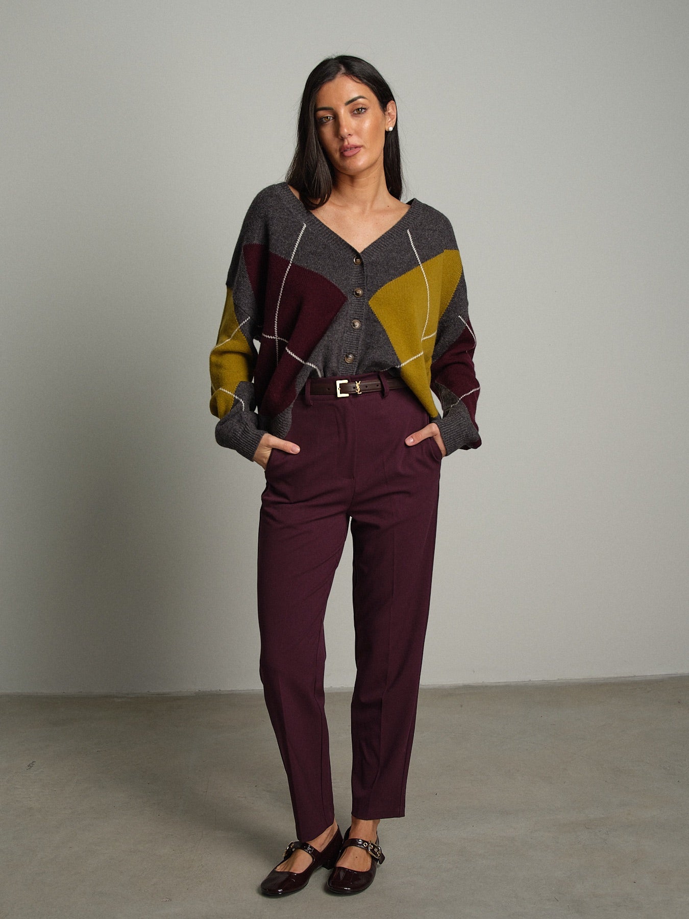 Pantalone slim agata Vinaccia Haveone PIA-R321;Pantalone slim agata Vinaccia Haveone PIA-R321 — foto 2;Pantalone slim agata Vinaccia Haveone PIA-R321 — foto 3