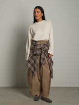 Pantalone tasconi barrel - Sabbia