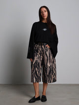 Bermuda zebrato - Nero