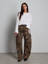 Jeans cargo mimetico - Verde militare