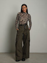 Pantalone amelia - Verde militare