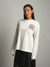Maglia wild spirit Bianco-ottico Haveone TDY-R029;Maglia wild spirit Bianco-ottico Haveone TDY-R029 — foto 2;Maglia wild spirit Bianco-ottico Haveone TDY-R029 — foto 3;Maglia wild spirit Bianco-ottico Haveone TDY-R029 — foto 4;Maglia wild spirit Bianco-ottico Haveone TDY-R029 — foto 5