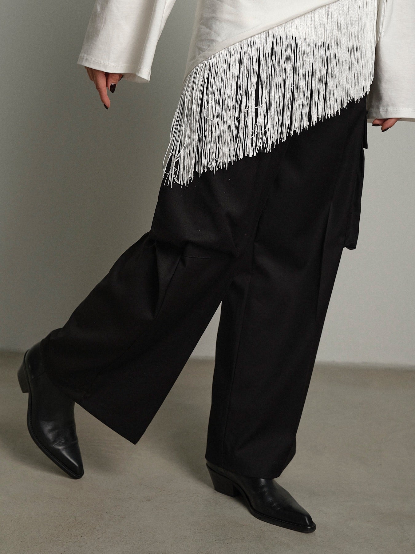 Maglia foulard frange Bianco-ottico Haveone TVS-R049;Maglia foulard frange Bianco-ottico Haveone TVS-R049 — foto 2;Maglia foulard frange Bianco-ottico Haveone TVS-R049 — foto 3;Maglia foulard frange Bianco-ottico Haveone TVS-R049 — foto 4;Maglia foulard frange Bianco-ottico Haveone TVS-R049 — foto 5;Maglia foulard frange Bianco-ottico Haveone TVS-R049 — foto 6