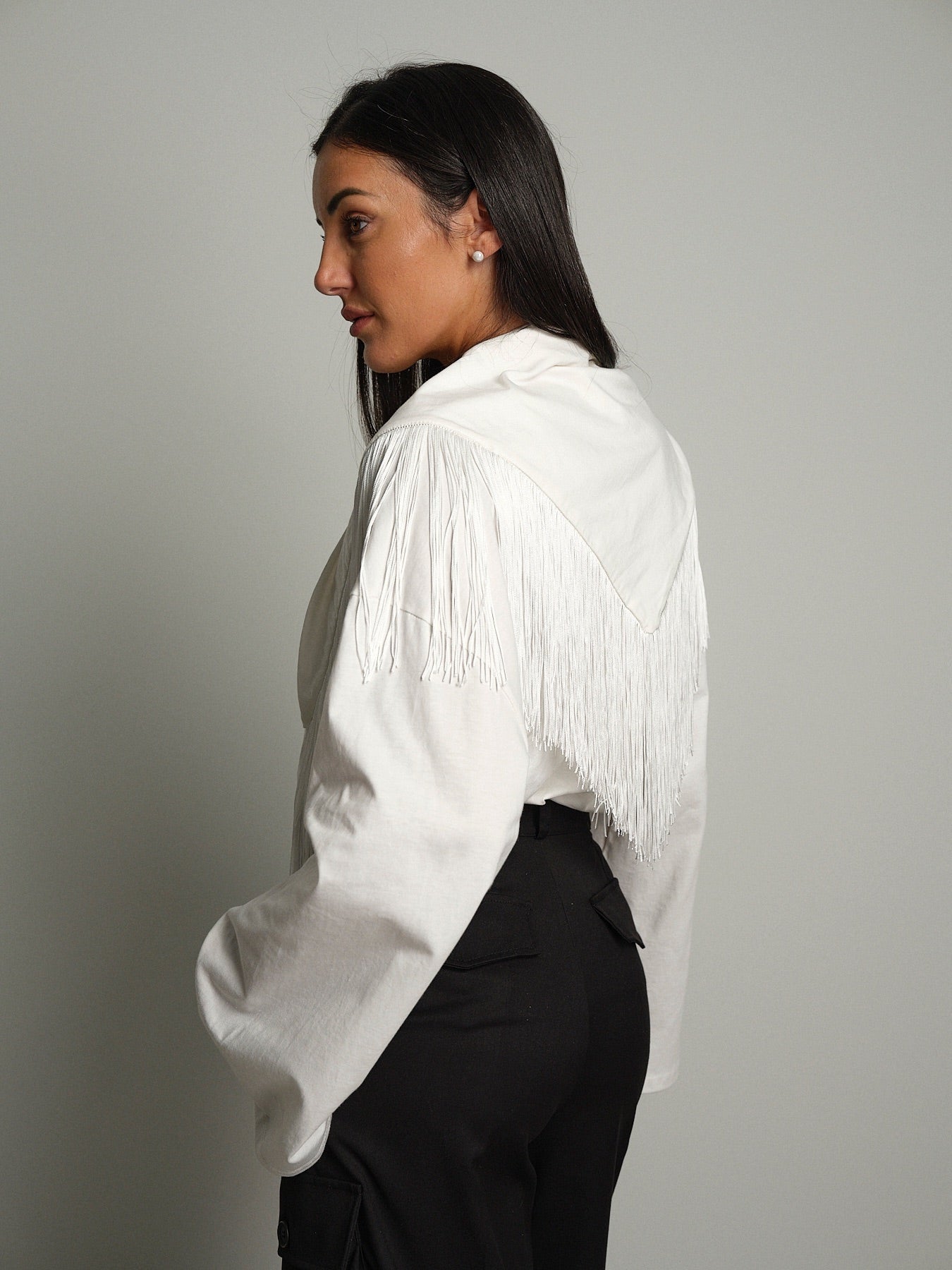 Maglia foulard frange Bianco-ottico Haveone TVS-R049;Maglia foulard frange Bianco-ottico Haveone TVS-R049 — foto 2;Maglia foulard frange Bianco-ottico Haveone TVS-R049 — foto 3;Maglia foulard frange Bianco-ottico Haveone TVS-R049 — foto 4;Maglia foulard frange Bianco-ottico Haveone TVS-R049 — foto 5;Maglia foulard frange Bianco-ottico Haveone TVS-R049 — foto 6