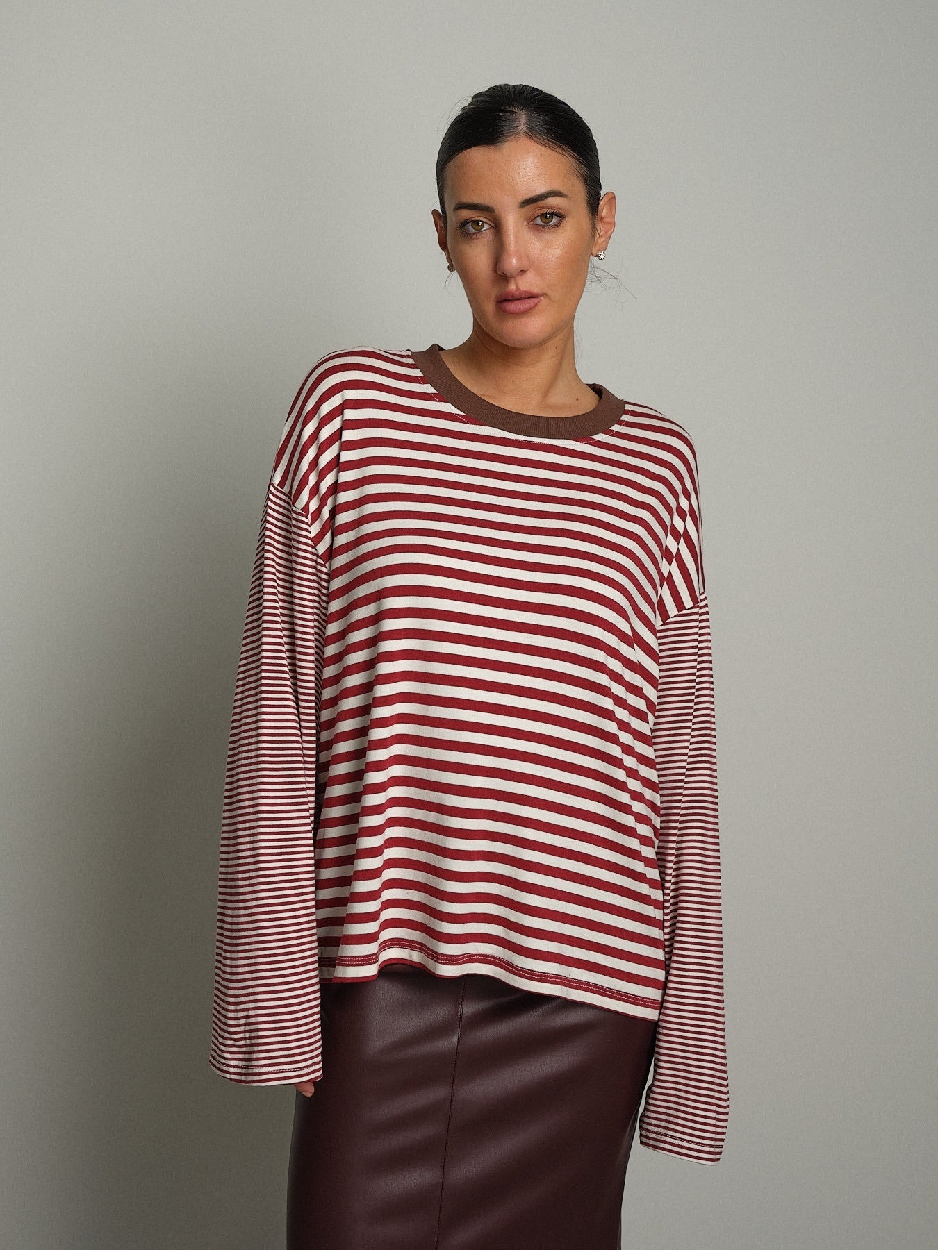 Maglia doppia riga Bianco-ottico Haveone TXT-R025;Maglia doppia riga Bianco-ottico Haveone TXT-R025 — foto 2;Maglia doppia riga Bianco-ottico Haveone TXT-R025 — foto 3;Maglia doppia riga Bianco-ottico Haveone TXT-R025 — foto 4