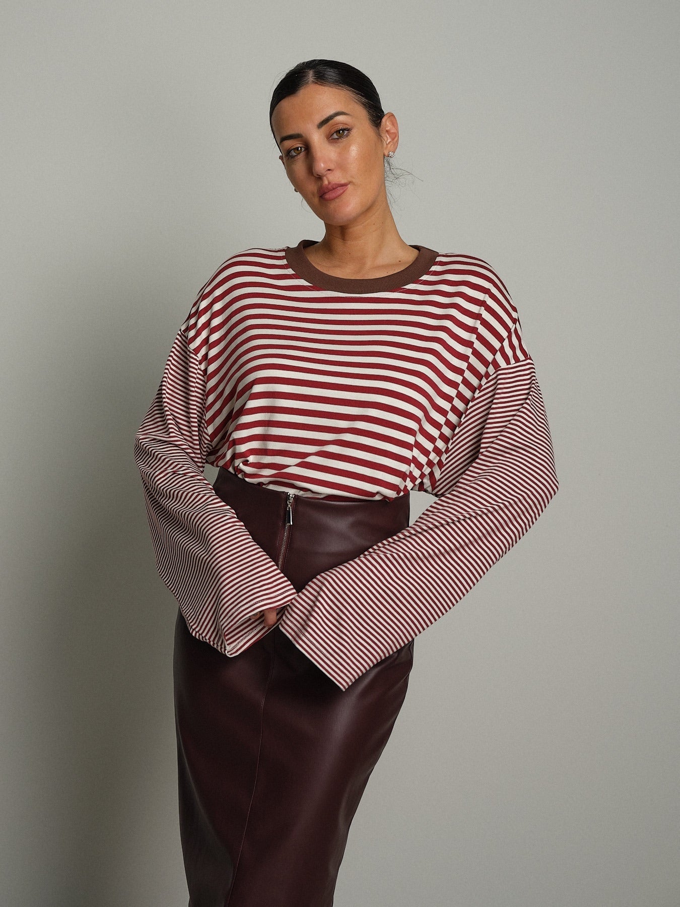 Maglia doppia riga Bianco-ottico Haveone TXT-R025;Maglia doppia riga Bianco-ottico Haveone TXT-R025 — foto 2;Maglia doppia riga Bianco-ottico Haveone TXT-R025 — foto 3;Maglia doppia riga Bianco-ottico Haveone TXT-R025 — foto 4