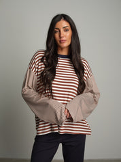 Maglia doppia riga Bruciato Haveone TXT-R025;Maglia doppia riga Bruciato Haveone TXT-R025 — foto 2;Maglia doppia riga Bruciato Haveone TXT-R025 — foto 3