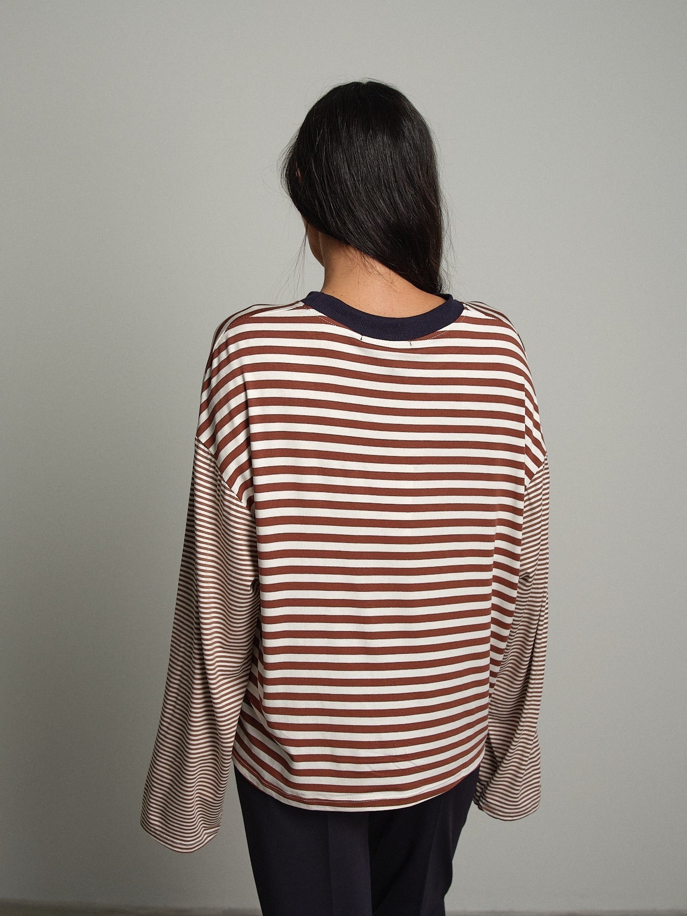 Maglia doppia riga Bruciato Haveone TXT-R025;Maglia doppia riga Bruciato Haveone TXT-R025 — foto 2;Maglia doppia riga Bruciato Haveone TXT-R025 — foto 3