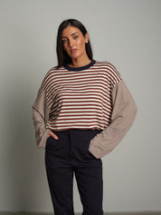 Maglia doppia riga Bruciato Haveone TXT-R025;Maglia doppia riga Bruciato Haveone TXT-R025 — foto 2;Maglia doppia riga Bruciato Haveone TXT-R025 — foto 3