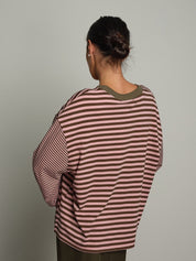 Maglia doppia riga Rosa Haveone TXT-R025;Maglia doppia riga Rosa Haveone TXT-R025 — foto 2;Maglia doppia riga Rosa Haveone TXT-R025 — foto 3;Maglia doppia riga Rosa Haveone TXT-R025 — foto 4