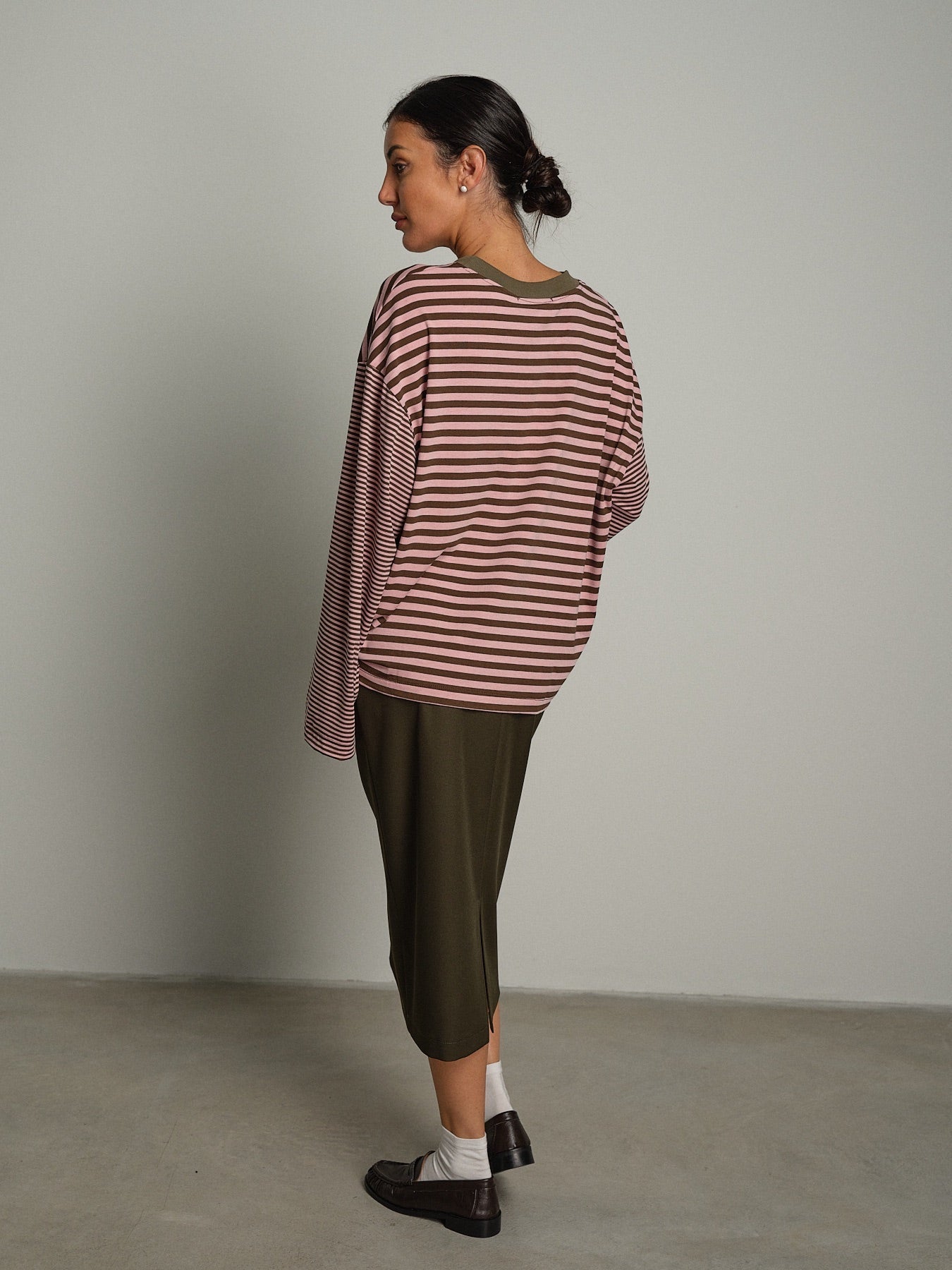 Maglia doppia riga Rosa Haveone TXT-R025;Maglia doppia riga Rosa Haveone TXT-R025 — foto 2;Maglia doppia riga Rosa Haveone TXT-R025 — foto 3;Maglia doppia riga Rosa Haveone TXT-R025 — foto 4