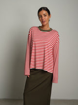 Maglia doppia riga - Rosso
