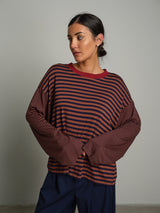 Maglia doppia riga - Tabacco