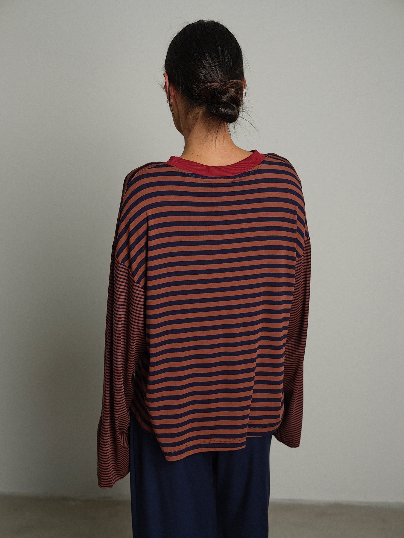 Maglia doppia riga Tabacco Haveone TXT-R025;Maglia doppia riga Tabacco Haveone TXT-R025 — foto 2;Maglia doppia riga Tabacco Haveone TXT-R025 — foto 3