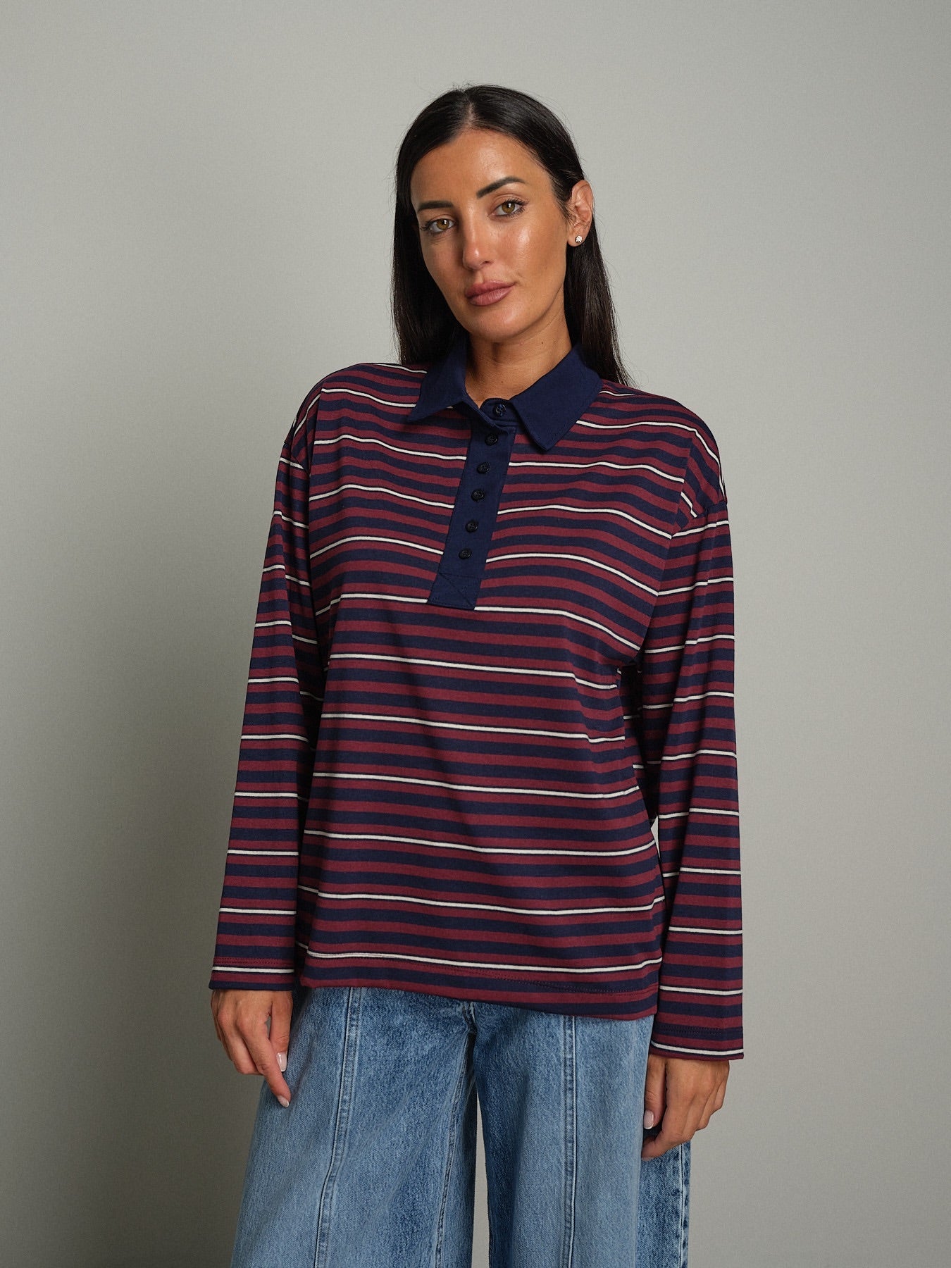 Polo manica lunga rigata Bordeaux Haveone TXT-R034;Polo manica lunga rigata Bordeaux Haveone TXT-R034 — foto 2;Polo manica lunga rigata Bordeaux Haveone TXT-R034 — foto 3;Polo manica lunga rigata Bordeaux Haveone TXT-R034 — foto 4