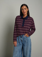Polo manica lunga rigata Bordeaux Haveone TXT-R034;Polo manica lunga rigata Bordeaux Haveone TXT-R034 — foto 2;Polo manica lunga rigata Bordeaux Haveone TXT-R034 — foto 3;Polo manica lunga rigata Bordeaux Haveone TXT-R034 — foto 4