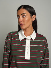 Polo manica lunga rigata Verde-oliva Haveone TXT-R034;Polo manica lunga rigata Verde-oliva Haveone TXT-R034 — foto 2;Polo manica lunga rigata Verde-oliva Haveone TXT-R034 — foto 3;Polo manica lunga rigata Verde-oliva Haveone TXT-R034 — foto 4