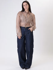 Camicia con top bronzo