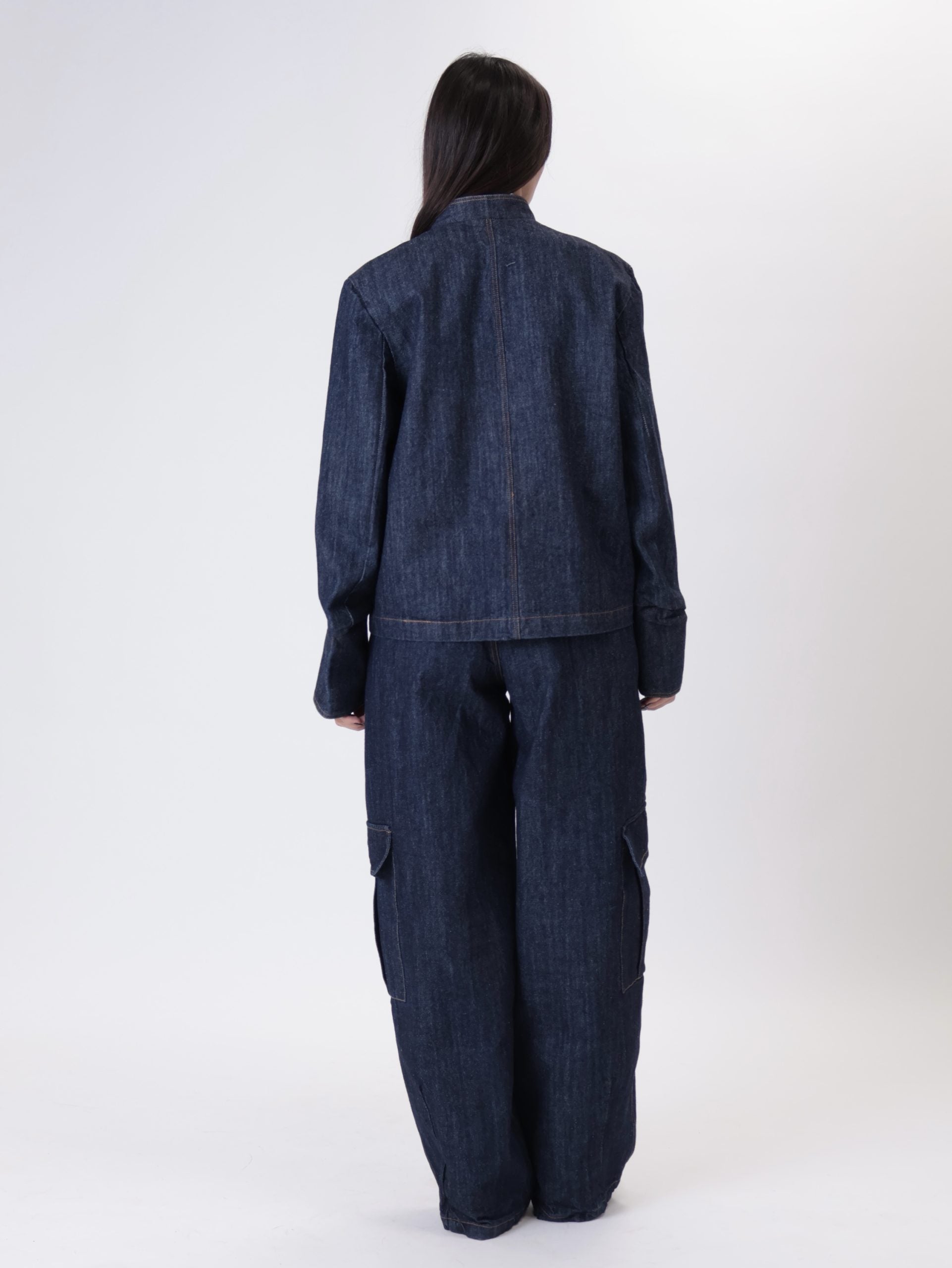 Giacca denim scuro napoleone