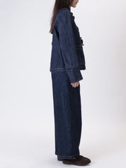 Jeans barrell denim scuro