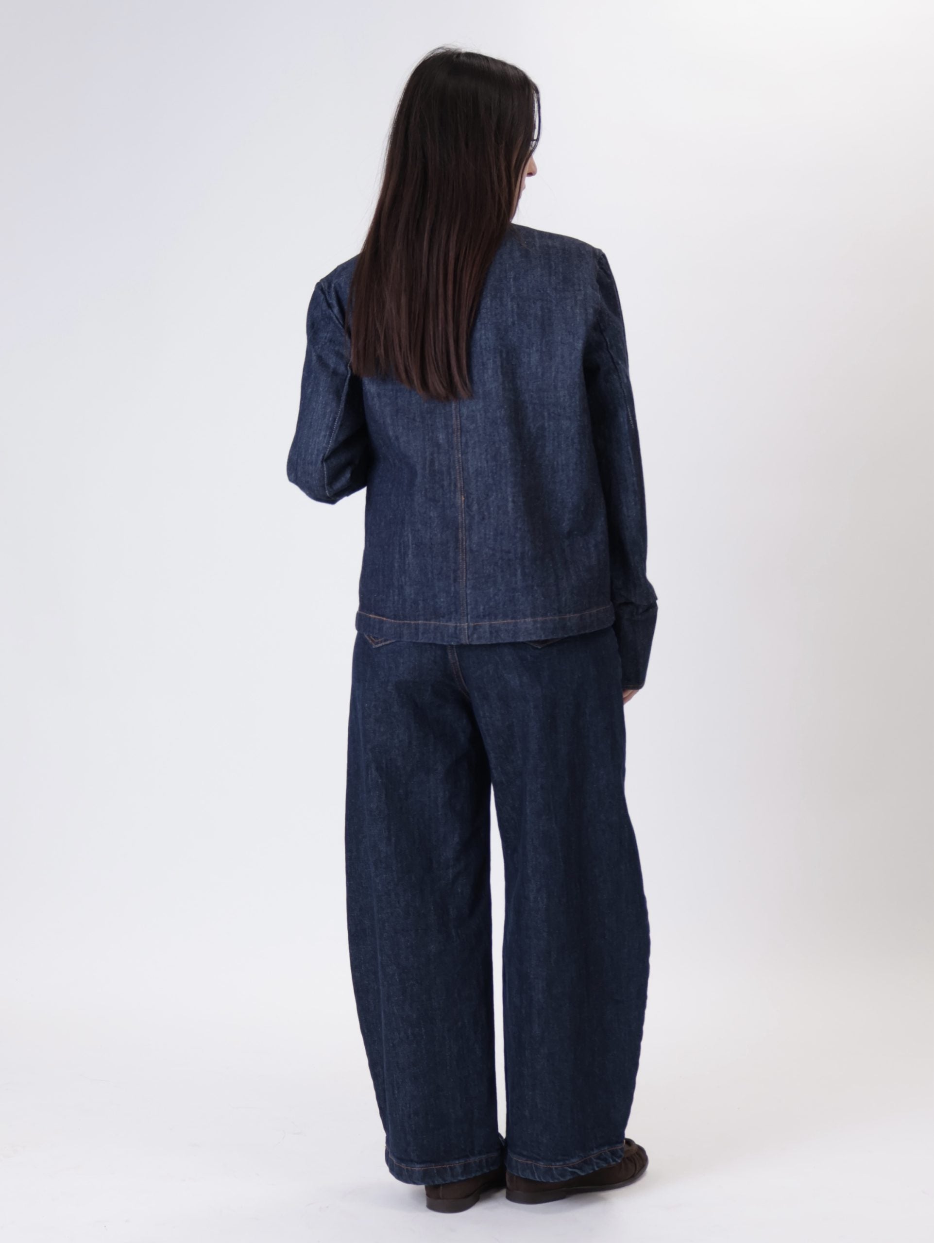 Giacca denim scuro napoleone