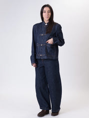 Giacca denim scuro napoleone