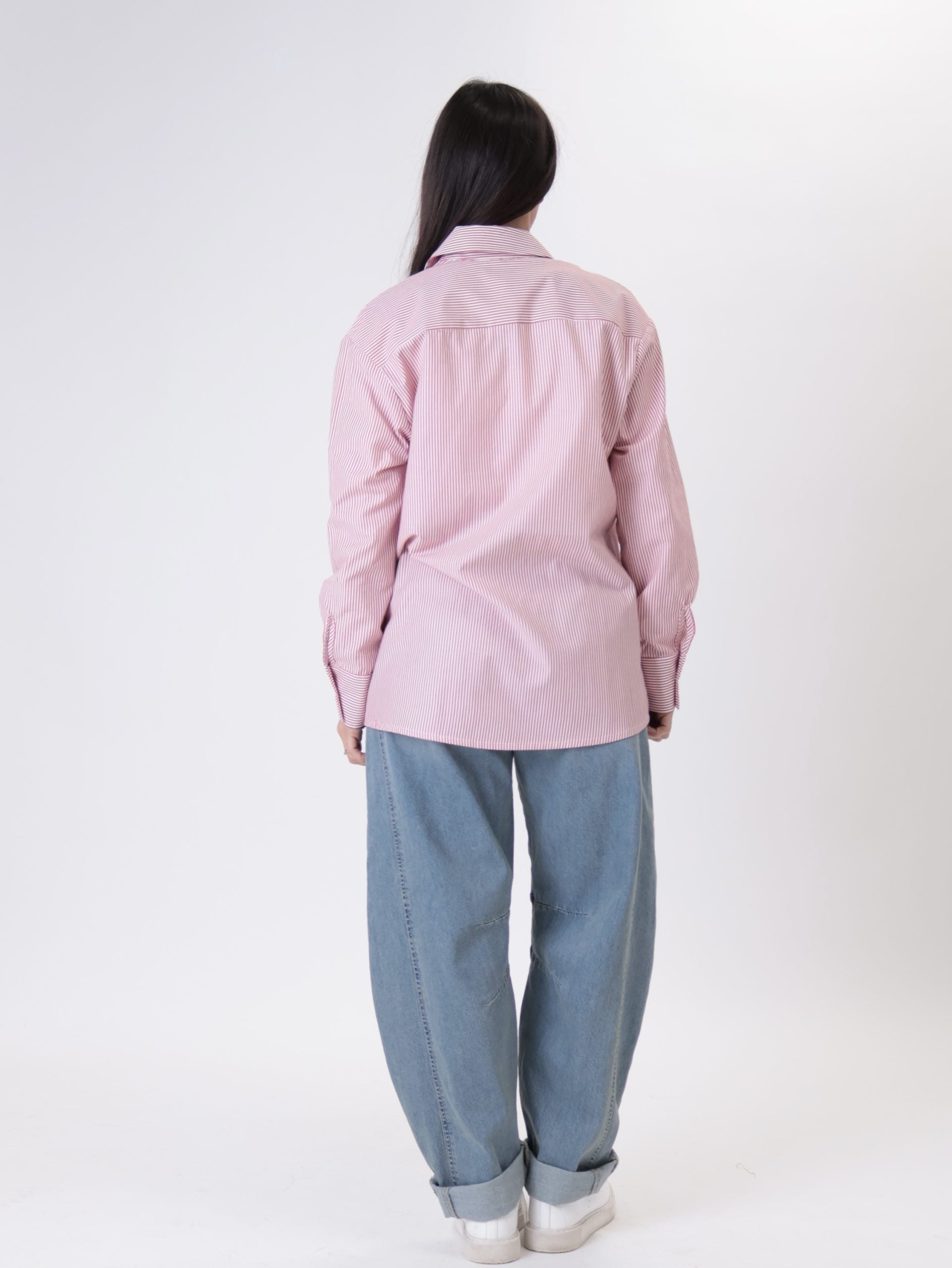 Camicia riga bianco/rosso