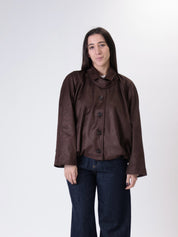 Bomber intrecciato Suede moro