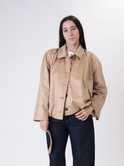 Bomber intrecciato Suede beige
