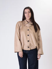 Bomber intrecciato Suede beige